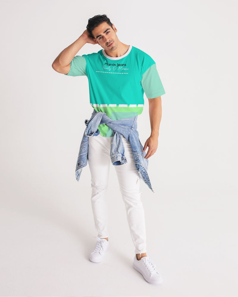 Light Mint mix by Marvin Jeans and Trinity D Marvin Men's Premium Heavyweight Tee