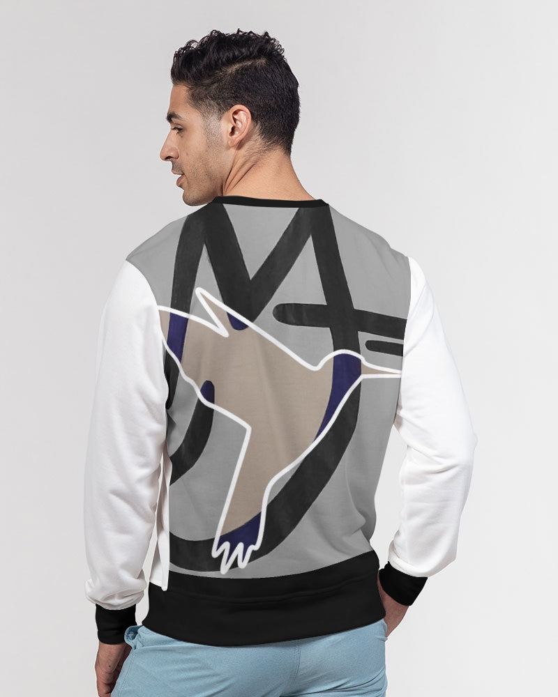 London,PARIS by Marvin Jeans Men's Classic French Terry Crewneck Pullover