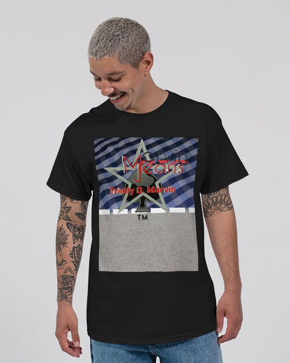 Blue strips cool grey by Marvin Jeans and Trinity D Marvin Unisex Ultra Cotton T-Shirt | Gildan