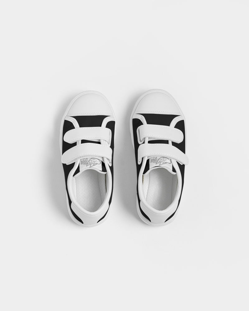 Black & white Kids Velcro Sneaker