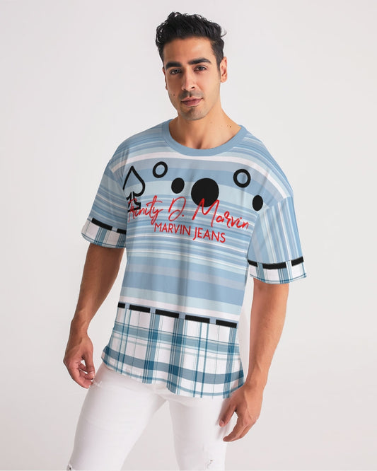 Mege plaids Mixed BY MARVIN JEANS Men's Premium Heavyweight Tee