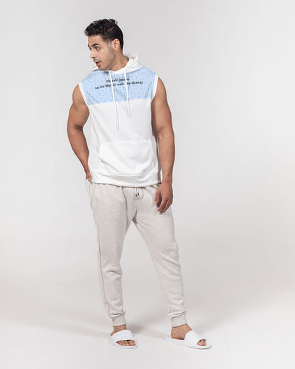 Baby blue brick Men's Premium Heavyweight Sleeveless Hoodie