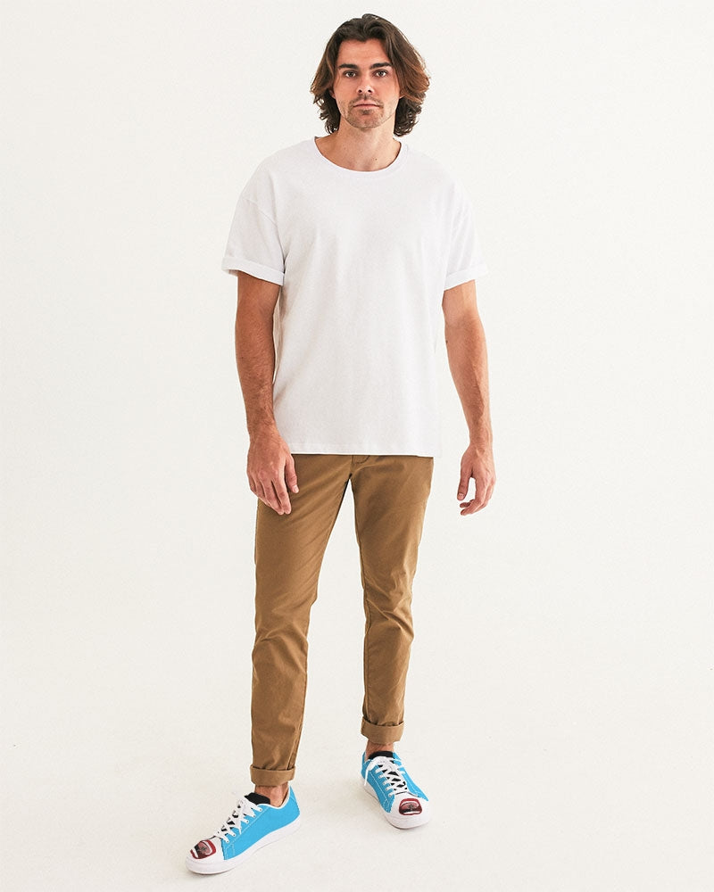 Word of mouth, loud blue Marvin Jeans and Trinity D Marvin Men's Faux-Leather Sneaker