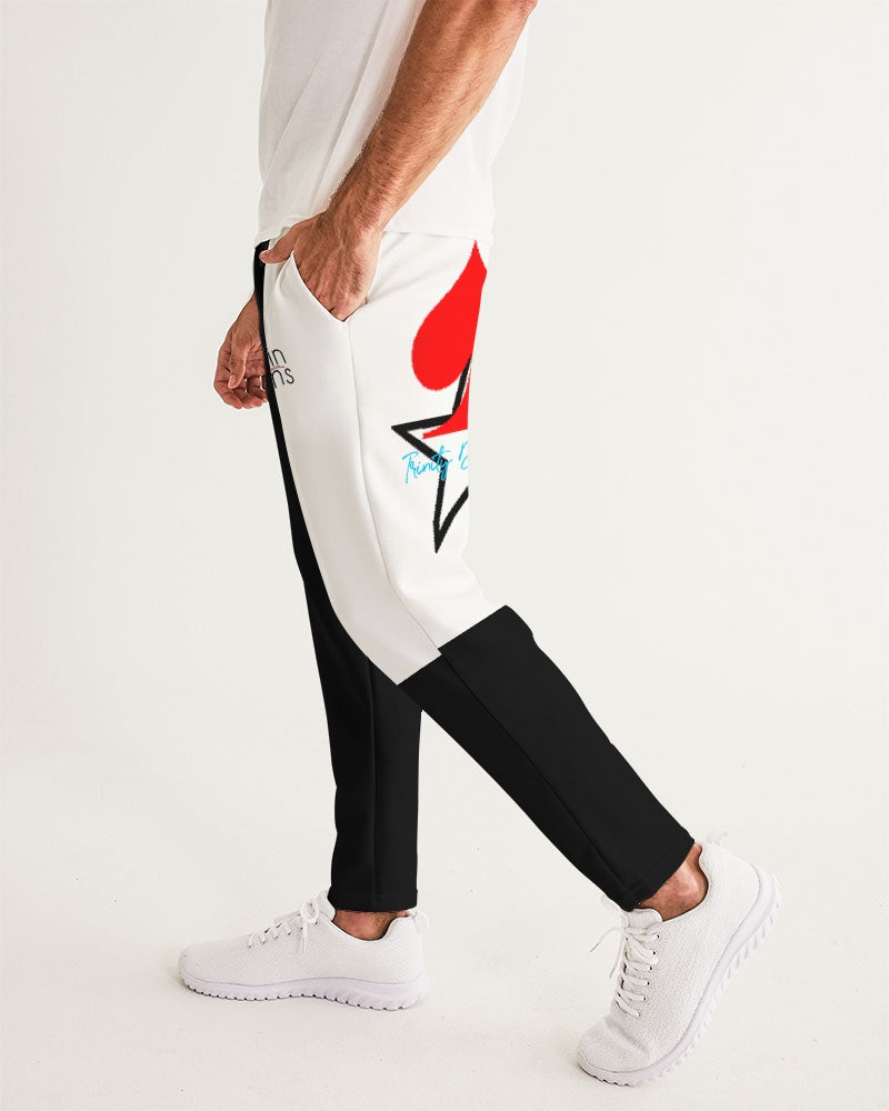Black and white by Trinity D.  Marvin Men's Joggers