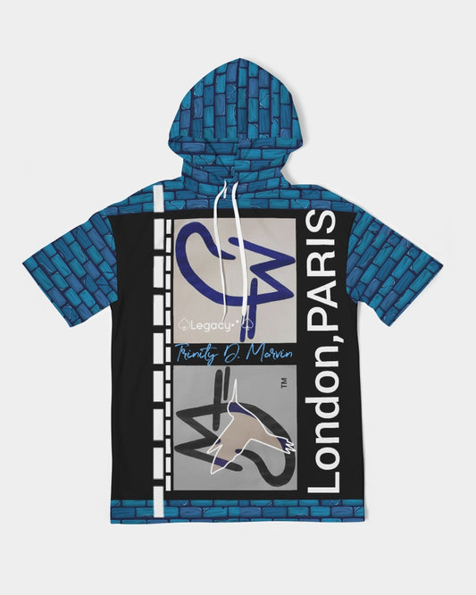 Brick city London Paris BY MARVIN JEANS Men's Premium Heavyweight Short Sleeve Hoodie