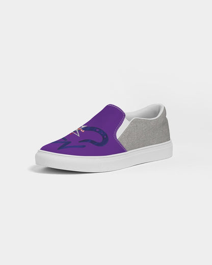 Purple cool grey BY MARVIN JEANS Men's Slip-On Canvas Shoe