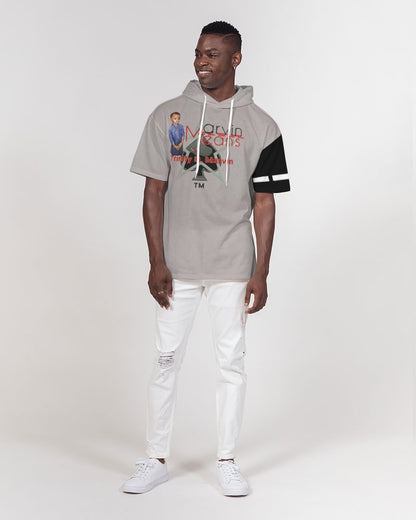 Light grey by Marvin Jeans and Trinity D Marvin Men's Premium Heavyweight Short Sleeve Hoodie