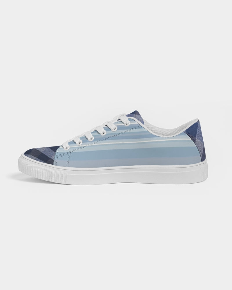 Blue stripes Mix by Marvin Jeans and Trinity D Marvin Men's Faux-Leather Sneaker