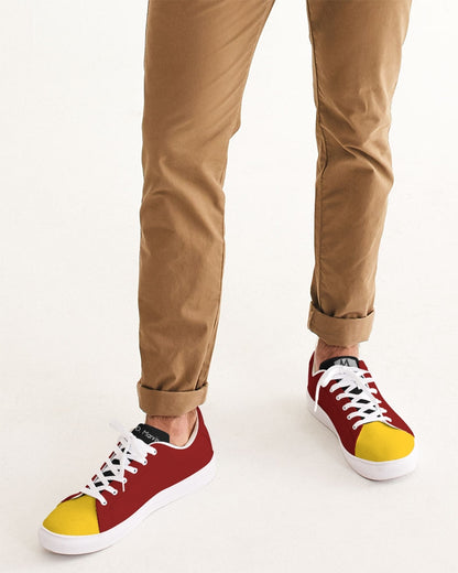 Yellow mix-up BY MARVIN JEANS Men's Faux-Leather Sneaker