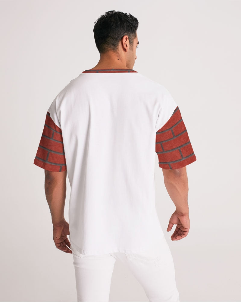 Beyond Definition brick City red sleeve by Marvin Jeans and Trinity D Marvin Men's Premium Heavyweight Tee