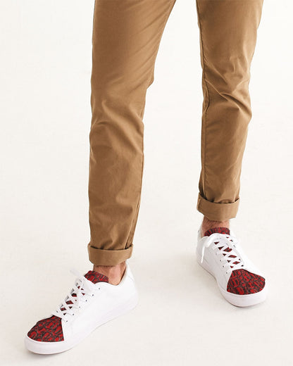 Gator red by Trinity D Marvin Men's Faux-Leather Sneaker
