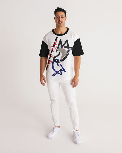 Two Logo's by Marvin Jeans and Trinity D Marvin Men's Premium Heavyweight Tee