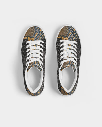 Gator black  calf print tip BY MARVIN JEANS Men's Faux-Leather Sneaker