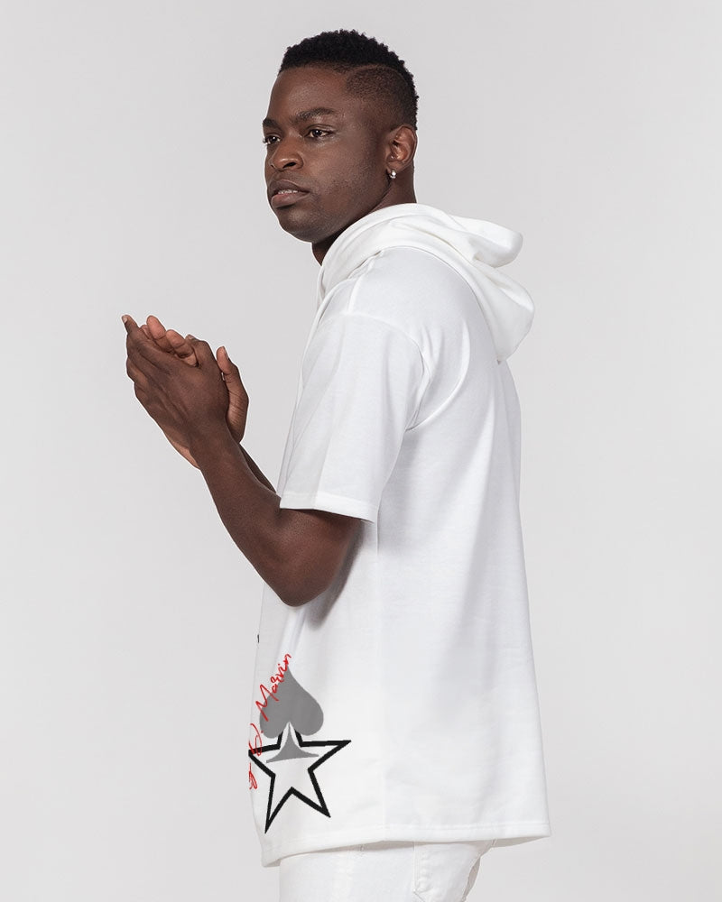 Logo cap by Marvin Jeans and Trinity D Marvin Men's Premium Heavyweight Short Sleeve Hoodie