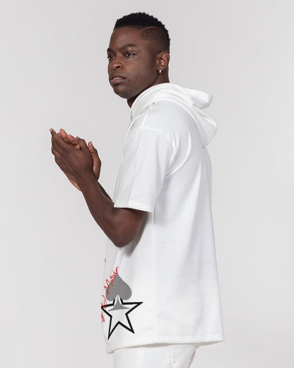 Logo cap by Marvin Jeans and Trinity D Marvin Men's Premium Heavyweight Short Sleeve Hoodie
