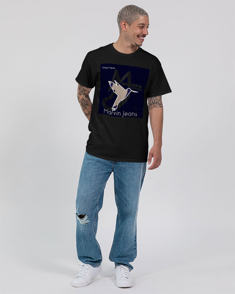 Black by Marvin Jeans and Trinity D Marvin Unisex Ultra Cotton T-Shirt | Gildan