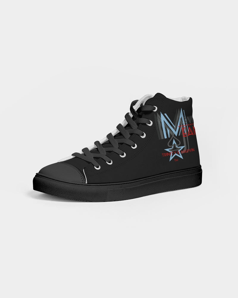 Above greatness by Trinity D Marvin and Marvin jeans Men's Hightop Canvas Shoe - Black