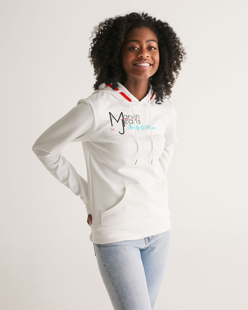 All white by Marvin Jeans and Trinity D Marvin Women's Hoodie