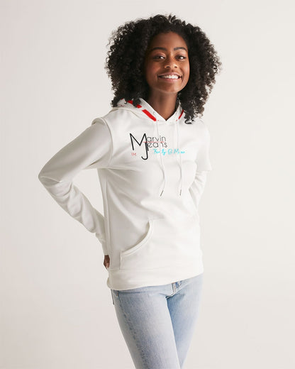 All white by Marvin Jeans and Trinity D Marvin Women's Hoodie