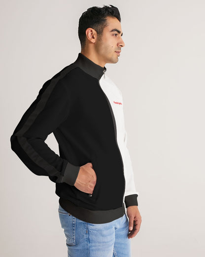 John 3:16 BY MARVIN JEANS Men's Stripe-Sleeve Track Jacket