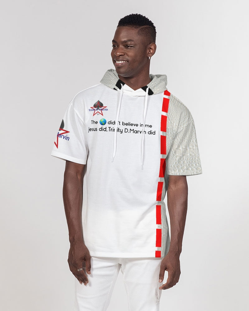 Gator white by Trinity D. Marvin Men's Premium Heavyweight Short Sleeve Hoodie