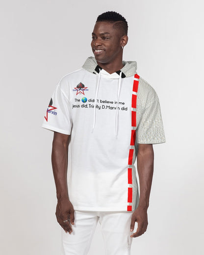 Gator white by Trinity D. Marvin Men's Premium Heavyweight Short Sleeve Hoodie