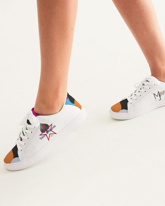 Crazy combo Women's Faux-Leather Sneaker