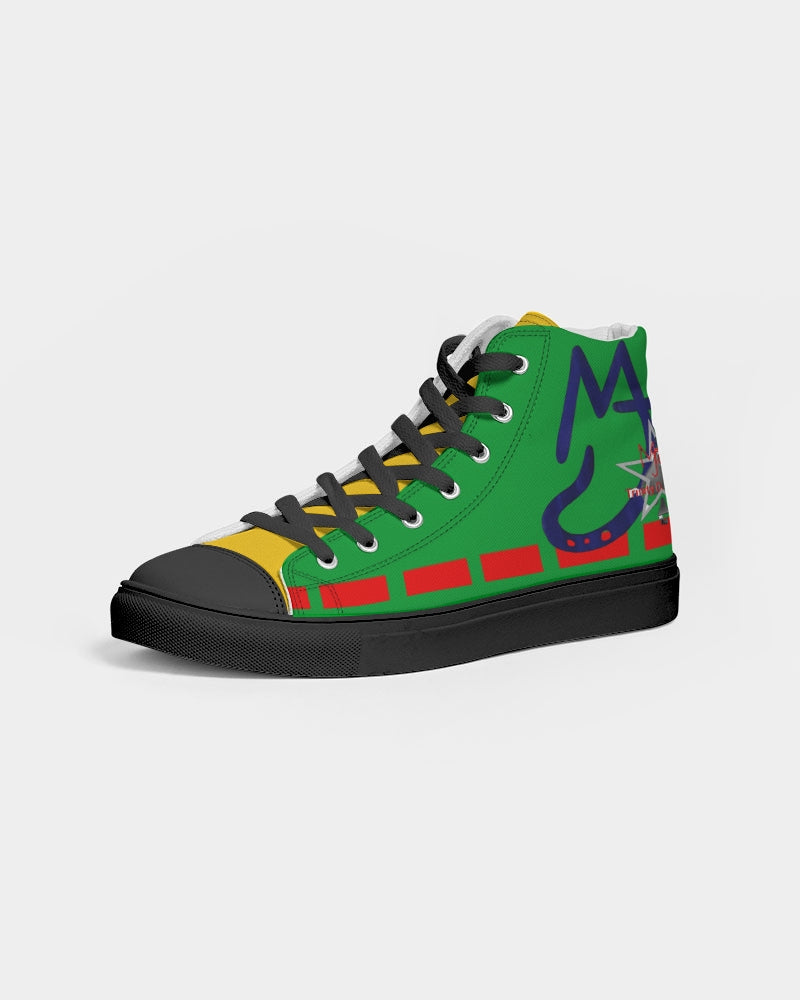 Greater Red BY MARVIN JEANS Men's Hightop Canvas Shoe - Black