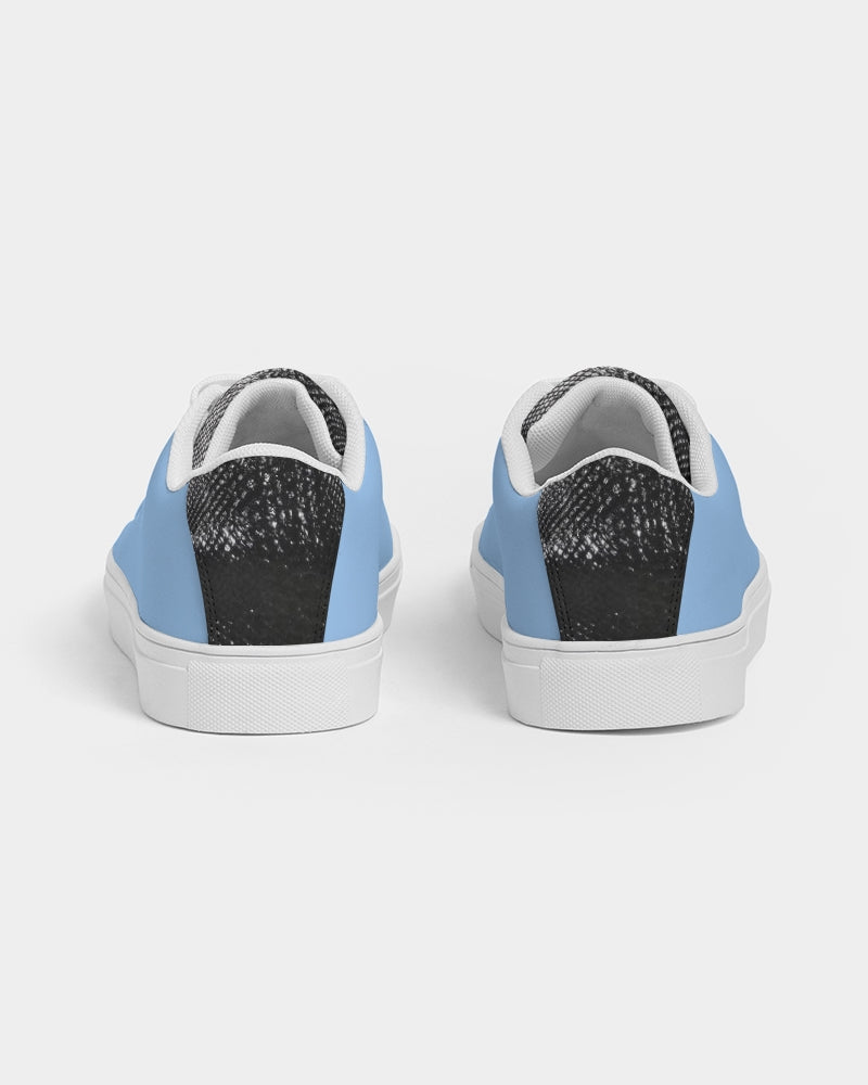 Baby blue gator black tip BY MARVIN JEANS Men's Faux-Leather Sneaker