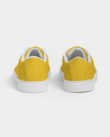 Yellow ,logo tip BY MARVIN JEANS Men's Faux-Leather Sneaker