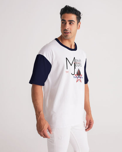 Navy Blue by Marvin Jeans and Trinity D Marvin Men's Premium Heavyweight Tee