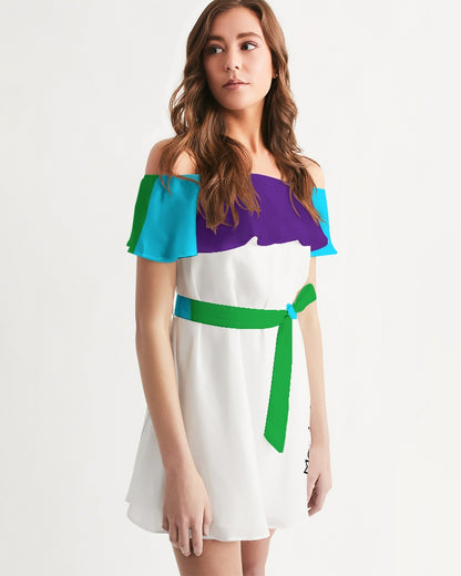 Glory road by Marvin Jeans and Trinity D Marvin Women's Off-Shoulder Dress
