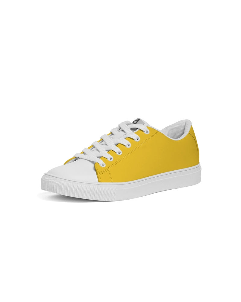 Yellow white BY MARVIN JEANS Men's Faux-Leather Sneaker