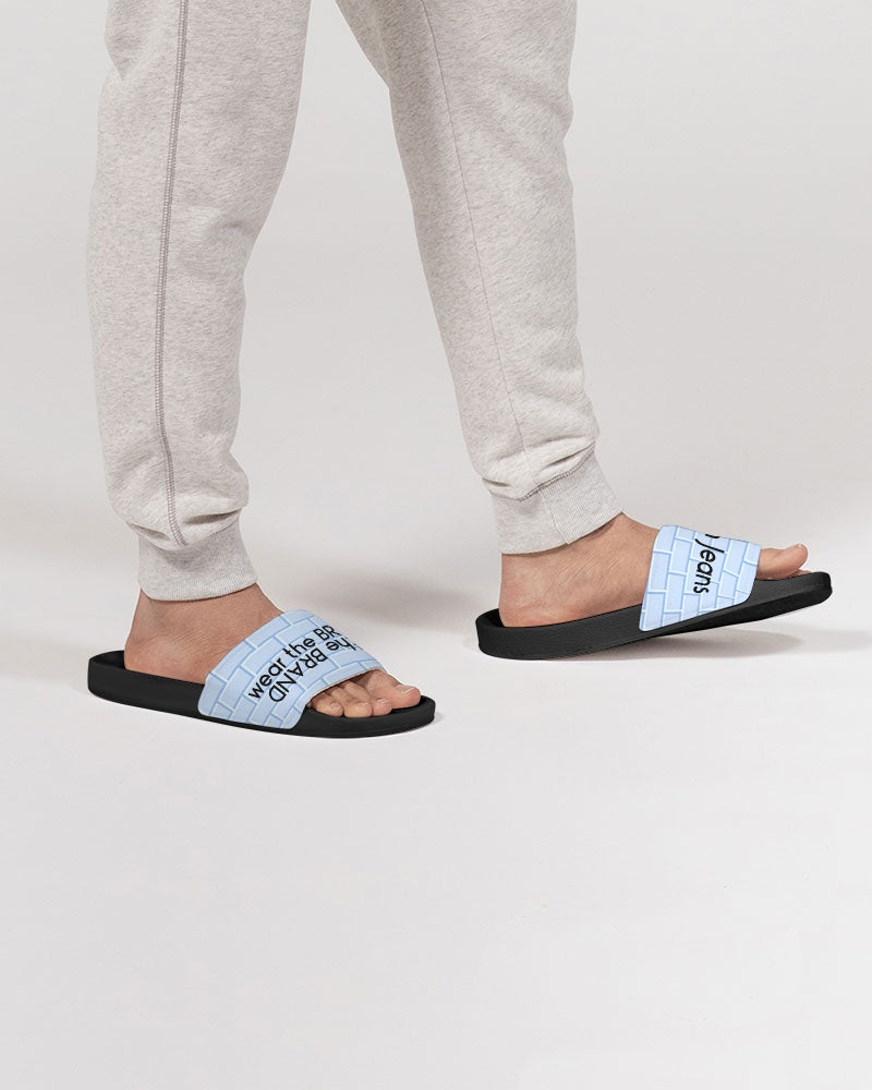 Baby blue brick Men's Slide Sandal