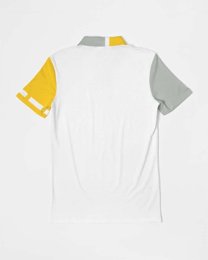 Yellow mixture BY MARVIN JEANS Men's Slim Fit Short Sleeve Polo
