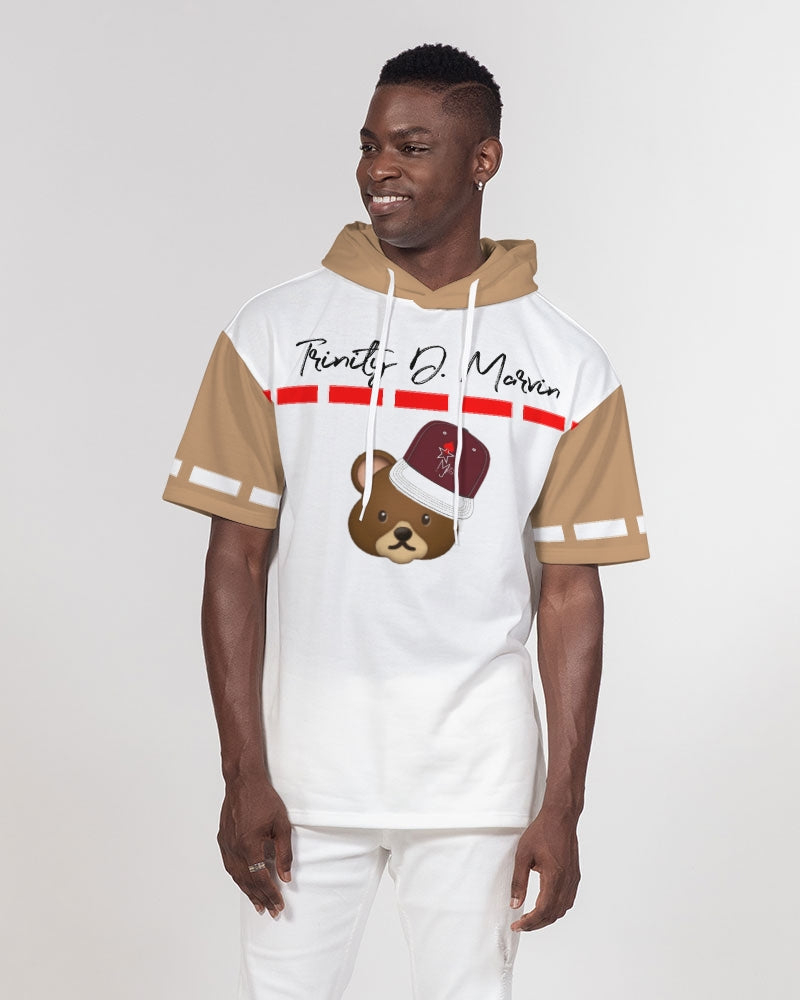Bear cap by Marvin Jeans and Trinity D Marvin Men's Premium Heavyweight Short Sleeve Hoodie