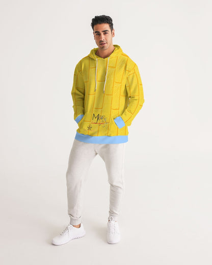 Brick city  yellow baby blue BY MARVIN JEANS Men's Hoodie