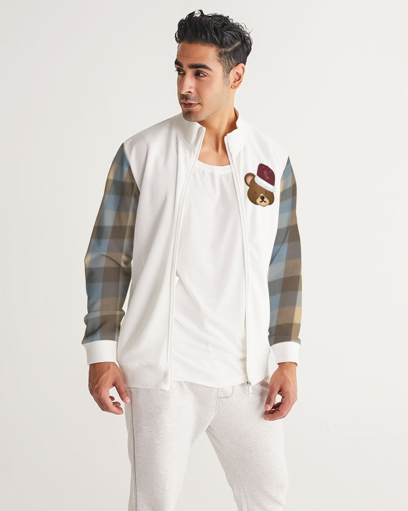 @plaids bear cap Men's Track Jacket