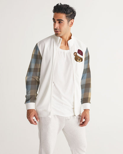 @plaids bear cap Men's Track Jacket