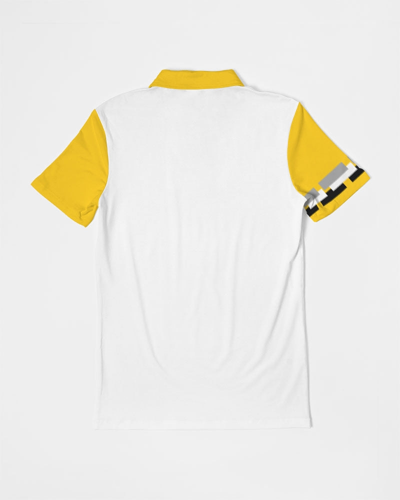Lemon Lime Green Bay  BY MARVIN JEANS Men's Slim Fit Short Sleeve Polo