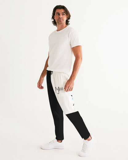 Black and white by Trinity D.  Marvin Men's Joggers