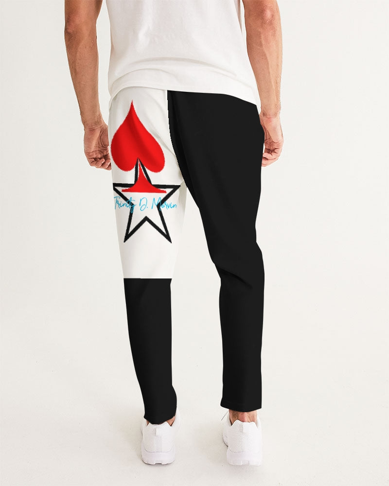 Black and white by Trinity D.  Marvin Men's Joggers