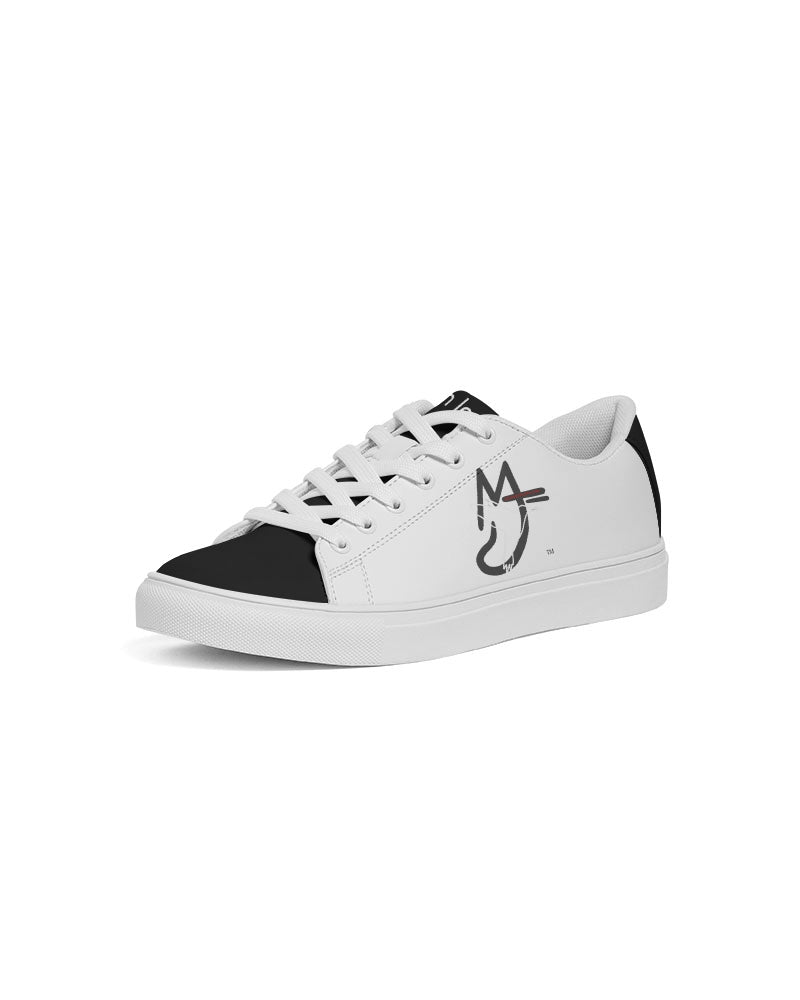 Black and white 2.0 by Marvin Jeans and Trinity D Marvin Men's Faux-Leather Sneaker