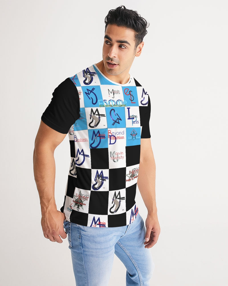 Cosmic combo logo's by Marvin Jeans and Trinity D Marvin Men's Tee