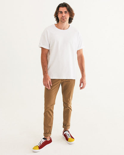 Yellow mix-up BY MARVIN JEANS Men's Faux-Leather Sneaker