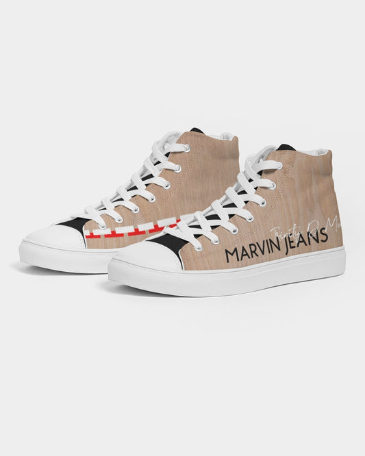 Woodgrain Men's Hightop Canvas Shoe