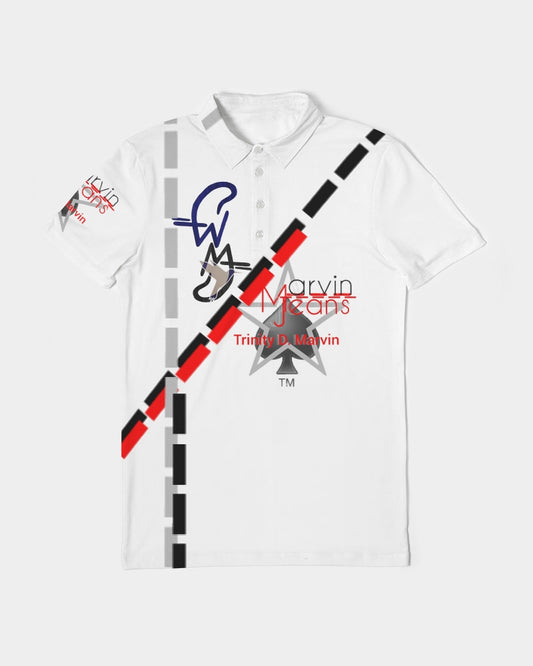 Logo's by Marvin Jeans and Trinity D Marvin Men's Slim Fit Short Sleeve Polo