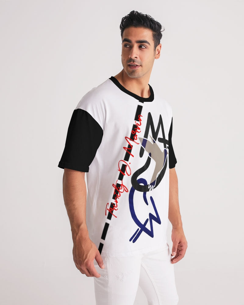 Two Logo's by Marvin Jeans and Trinity D Marvin Men's Premium Heavyweight Tee
