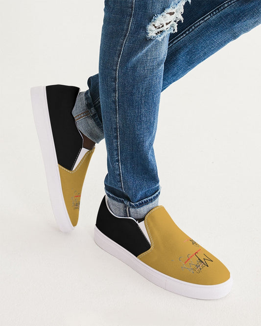 Gold and black by Marvin Jeans and Trinity D Marvin Men's Slip-On Canvas Shoe