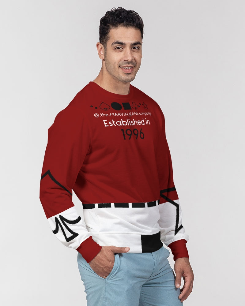 Maroon Men's Classic French Terry Crewneck Pullover